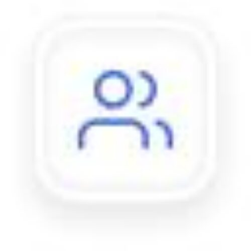 User icon in a circular light purple background, typically used to represent a person or account profile.